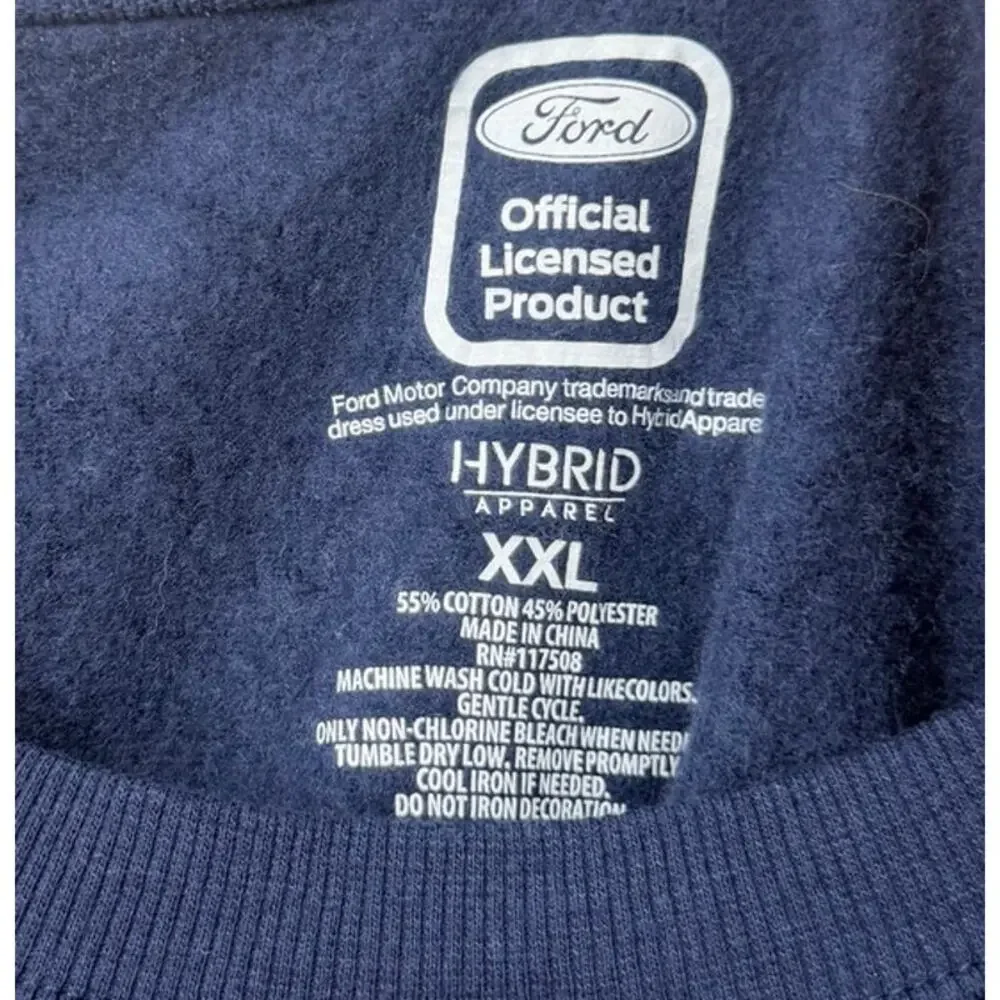 Ford Fleece Lined Color block Pullover Womens Size XXL
